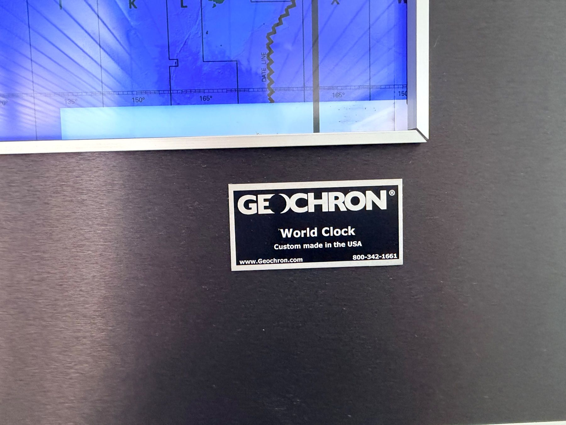 Orologi da terra & Orologi da parete: GEOCHRON Weltuhr mit Moving-Map – Usato da Wettingen venduto da jo_walters 2