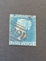 Two pence blue 1841, Platte 4