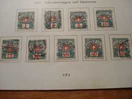 Satz Nachportomarken o 1910, o