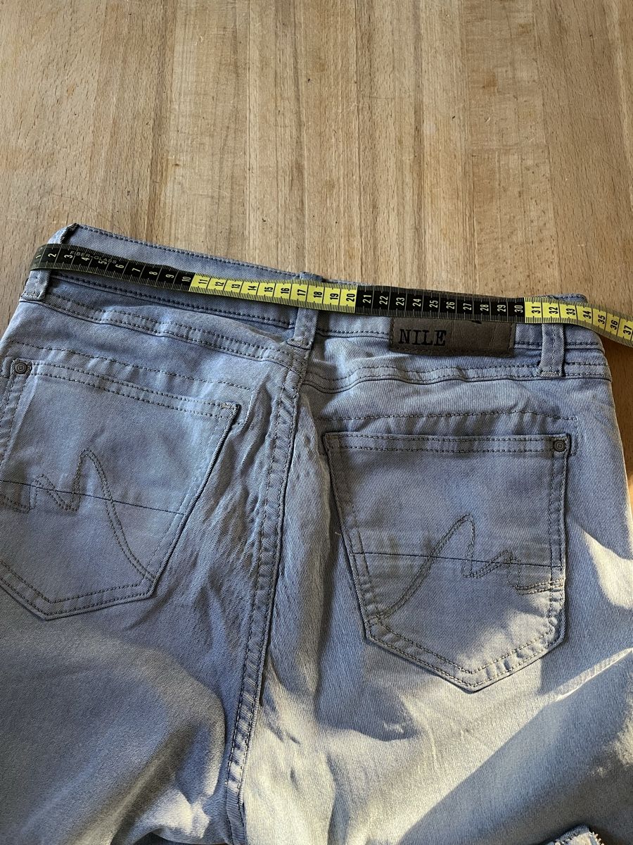 Nile Jeans: Nile Stretch Jeanshose gr.36 hellblaugrau – Usato da Rikon im Tösstal venduto da stupsi99 5