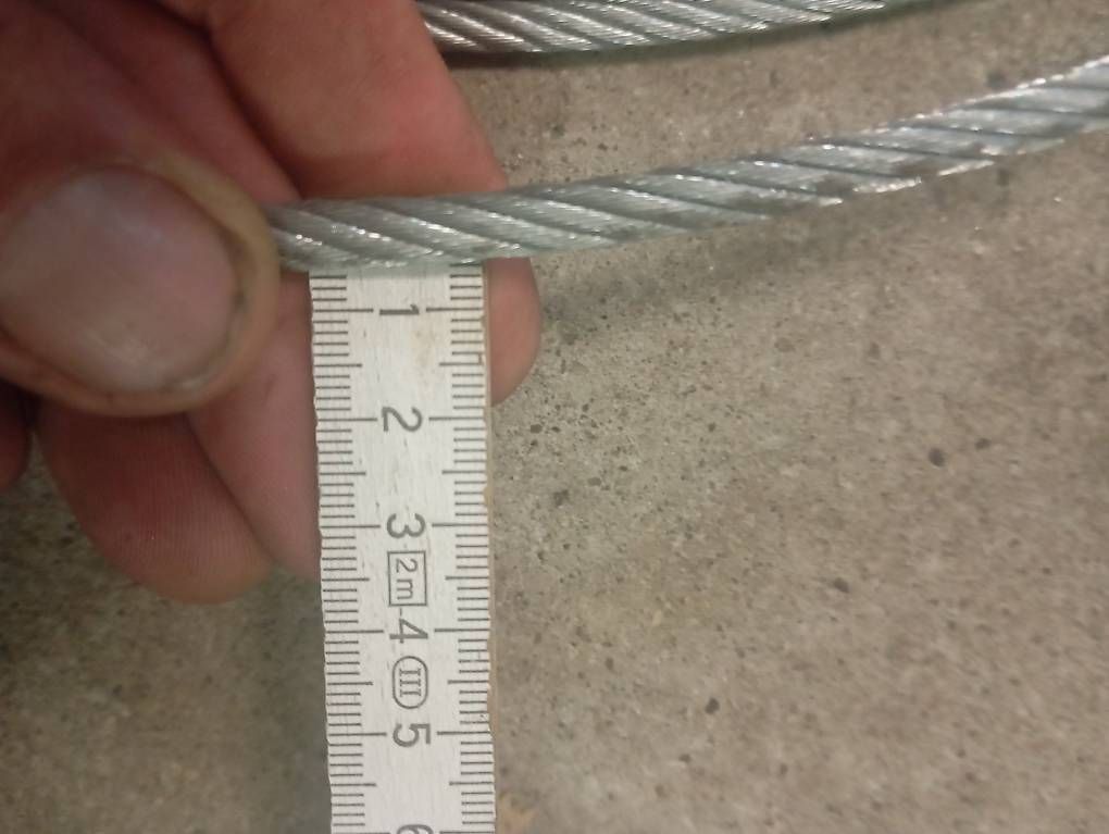 Ferramenta: Stahlseil 5 mm Durchmesser 13 Meter lang – Usato da Basel venduto da Petergunn 2