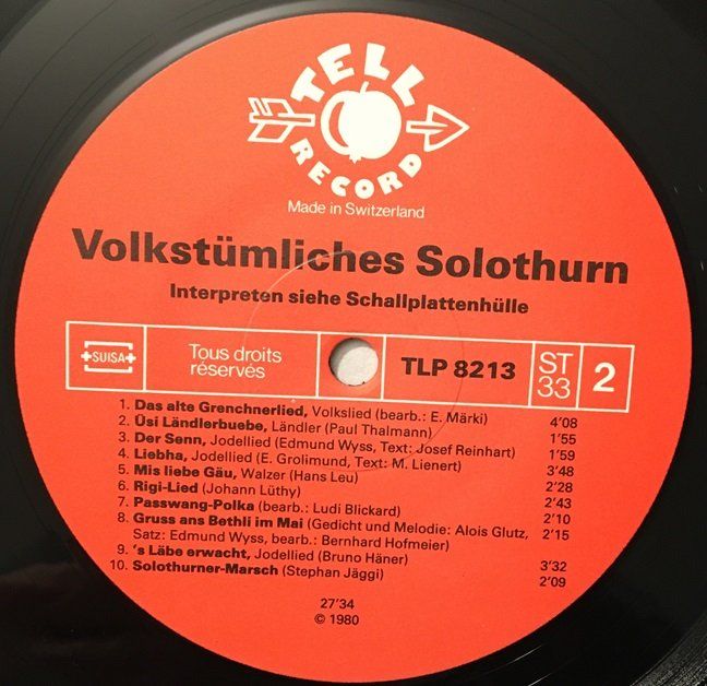 Schallplatten: Volkstümlichs Solothurn (LP) – Gebraucht aus Grüningen von azulmarron 6
