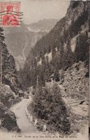 Tête Noire, la route et le Pont de Litthoz - 1913