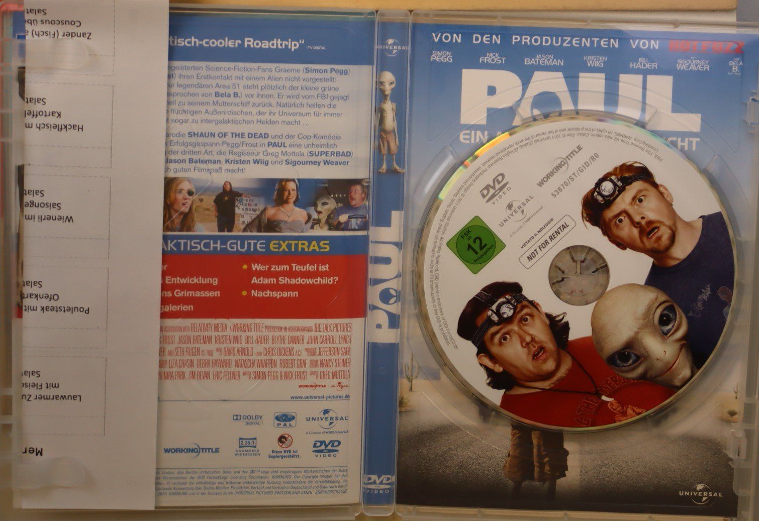 Tutti i DVDs: Paul ein Alien auf der Flucht – Usato da Luzern venduto da CONTENTI 1
