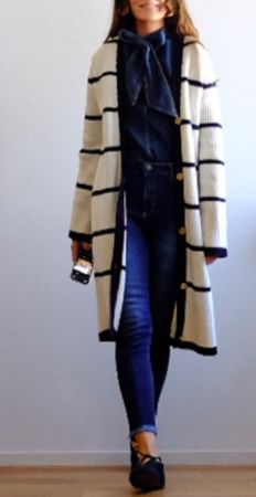 CLAUDINE PIERLOT lange Strickjacke - neu -