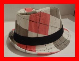 Kinderhut Babyhut Mütze Kappe KARO Zylinder Kappe Cap Mütze
