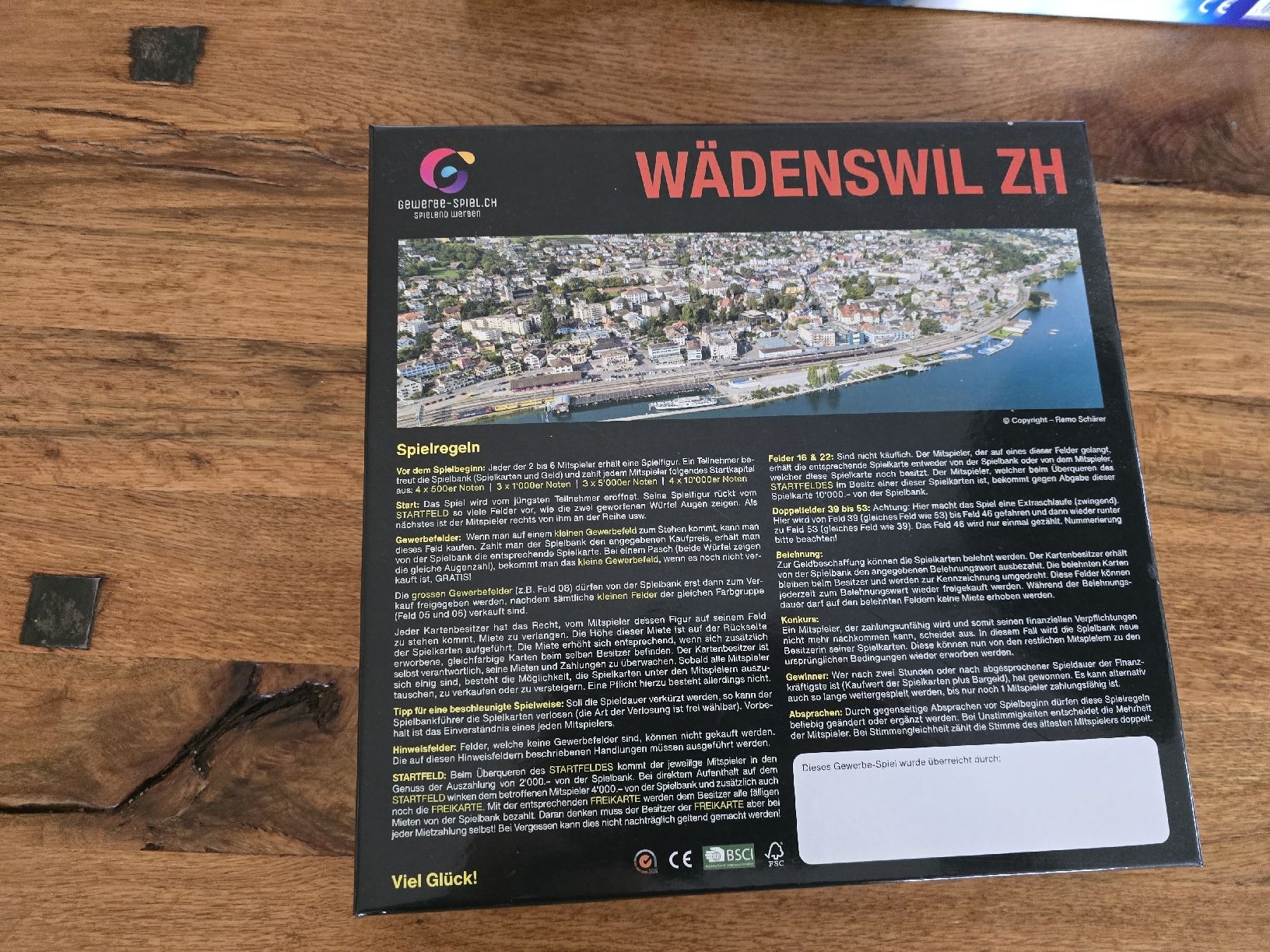 Giochi: Brettspiel Gewerbespiel Wädenswil – Usato da Wädenswil venduto da dicapua01