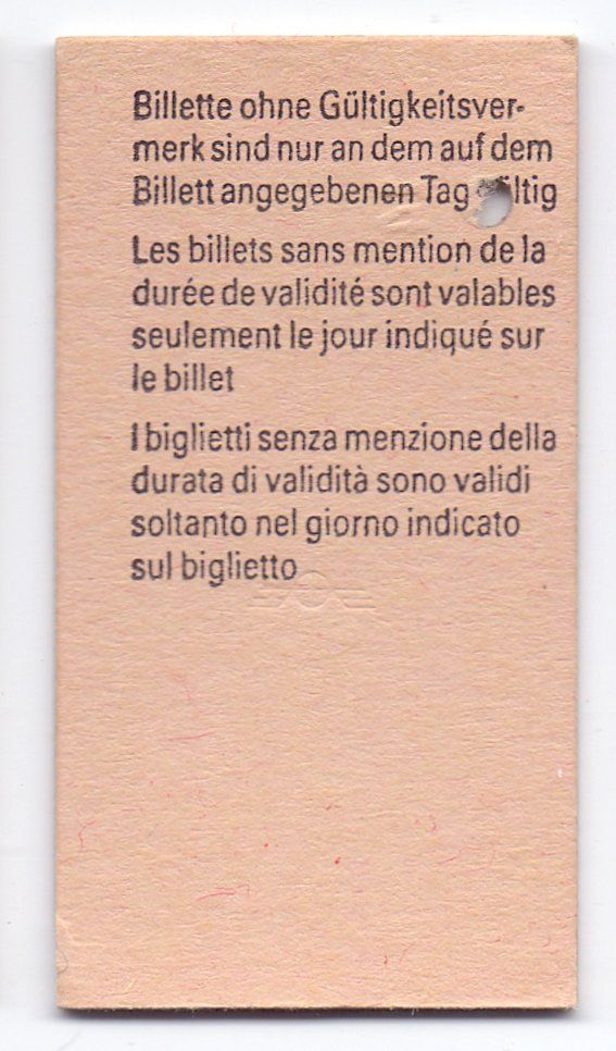 Biglietti: Billette Appenzell - Wasserauen - Jakobsbad – Usato da Langenthal venduto da Sammlungs_aus 1