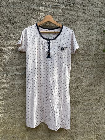 Nachthemd Jersey Pijama Kleid // Blumen Muster T-Shirt