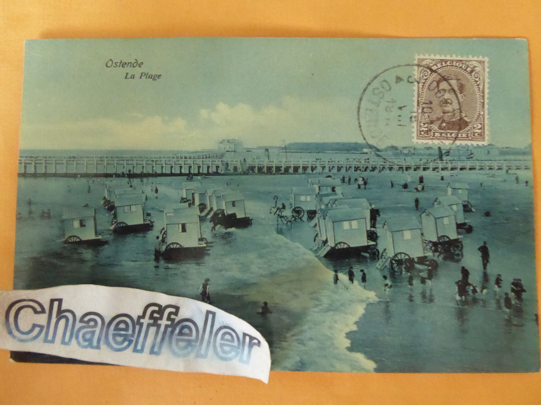 Ansichtskarten: 1911 Ostende,  La Plage,  Belgien – Gebraucht aus Zürich von Chaeffeler