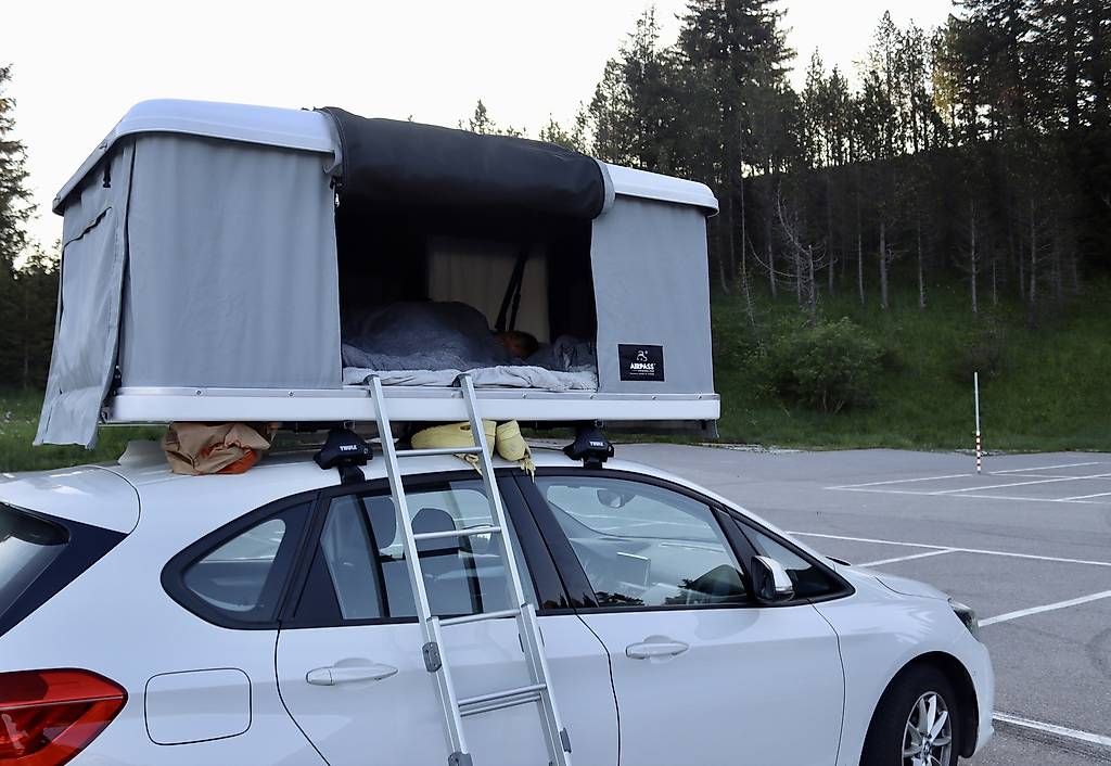 AUTOHOME Dachzelt AirPass View Grau Small 130 x 210 (Gebraucht) in  Mnsingen fr CHF 2000  nur Abholung auf Ricardo kaufen