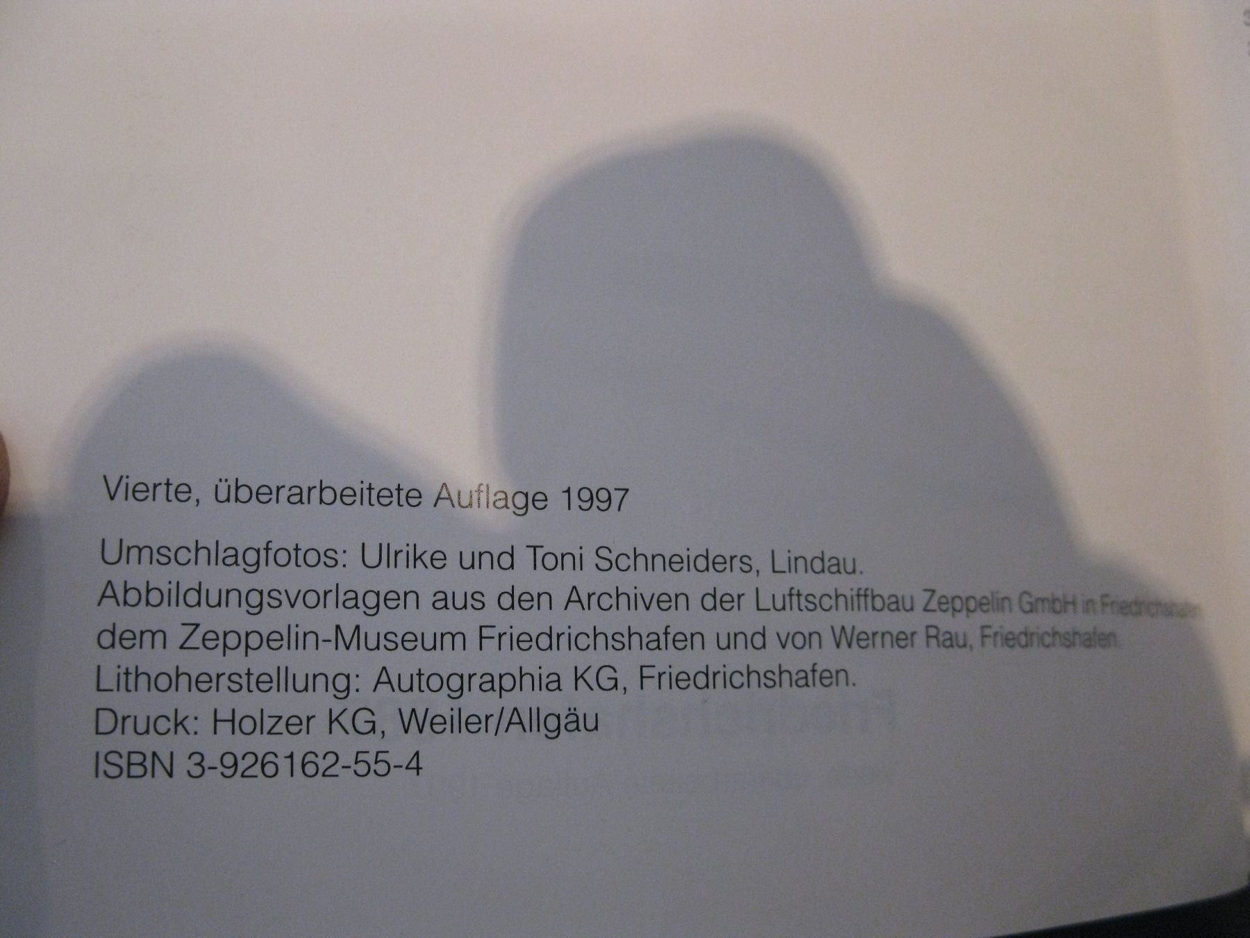 Bücher: Buch Zeppelin Hindenburg – Gebraucht aus Bischofszell von Joachim-115 2
