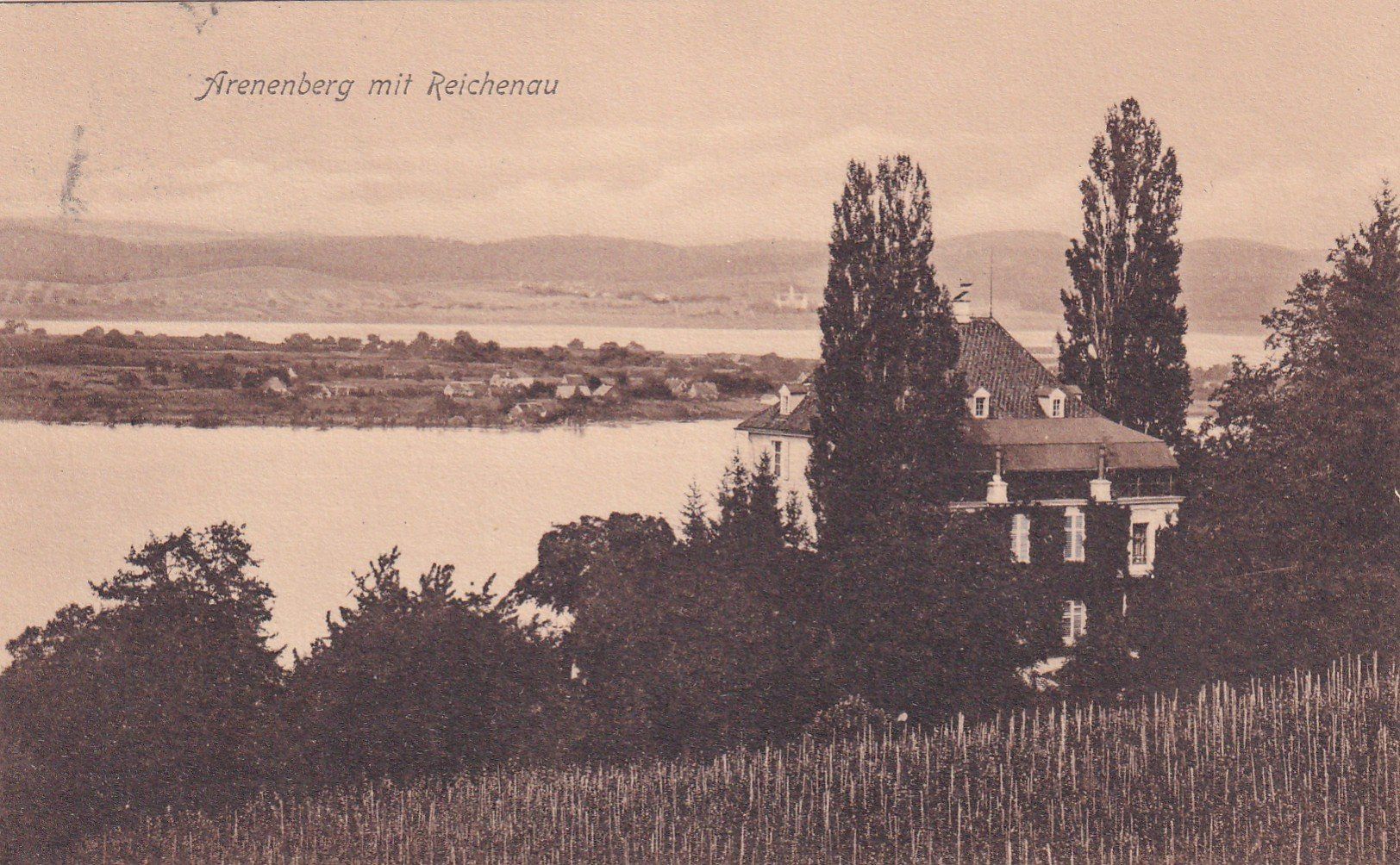 Cartoline postali: Arenenberg mit Reichenau  1912 – Usato da Cormoret venduto da Pascalll2001