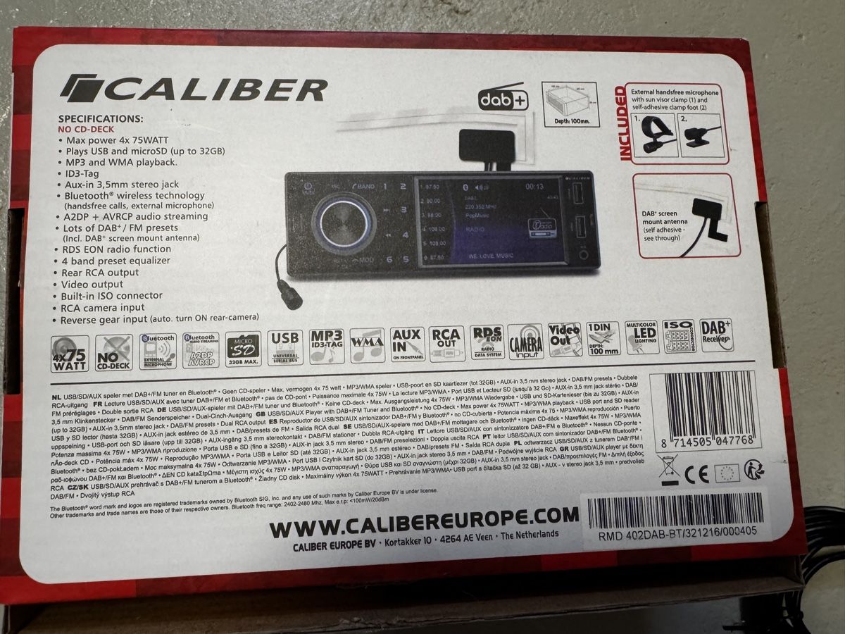 Radio: Caliber RMD 402DAB-BT Autoradio – Usato da Oberbuchsiten venduto da Luethy81 1