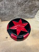 Leder-Pouf Hocker (evtl. De Sede)