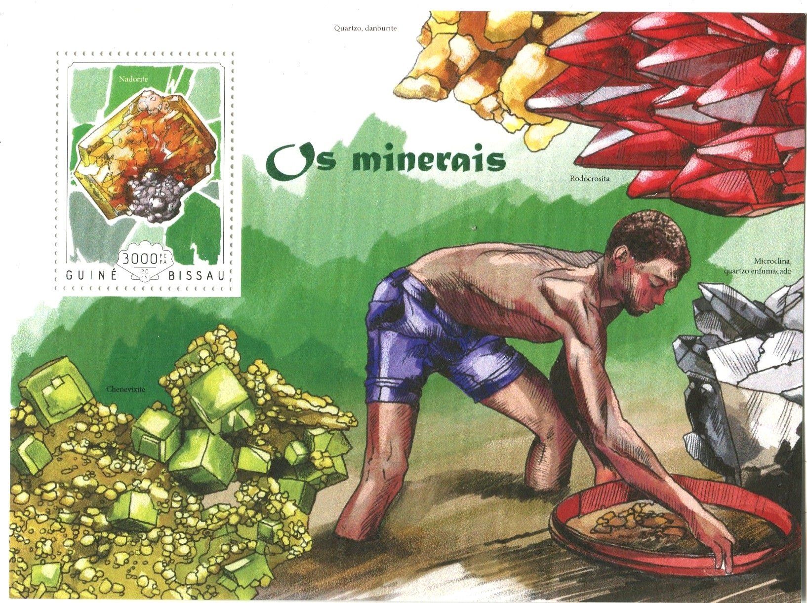 Tous les timbres: Block "Minerale". Guinea-Bissau. – Neuf avec emballage d'origine à Basel par Butsch5