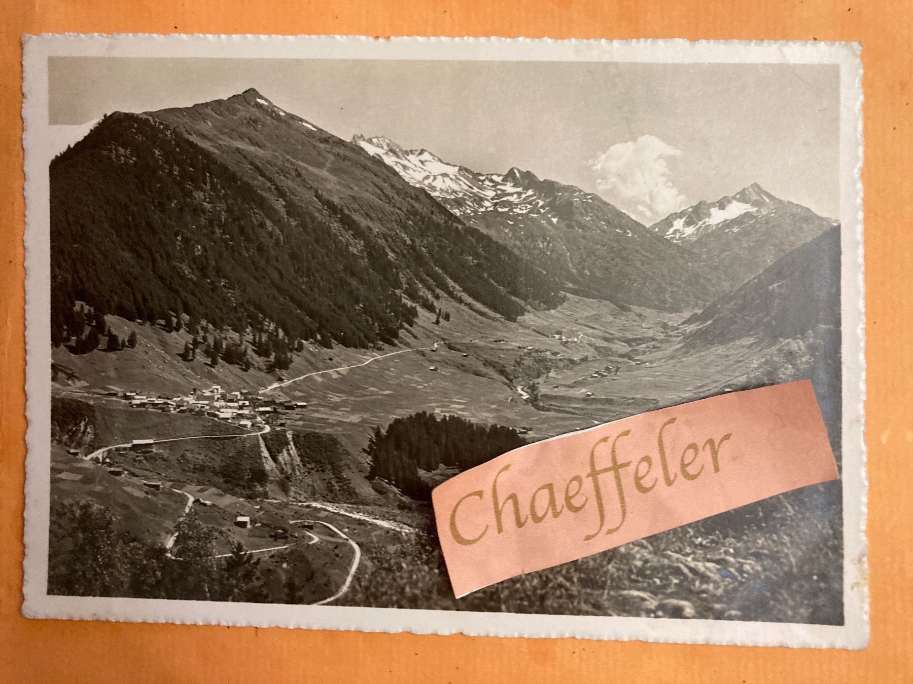 Cartoline postali: Curaglia mit Piz Scooi. -  Feldpost – Usato da Zürich venduto da Chaeffeler