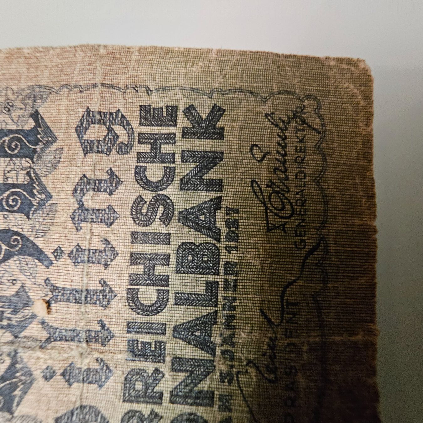Banknoten: 10 Schilling antik 1927 – Gebraucht aus wolfhalden von 46464646 4