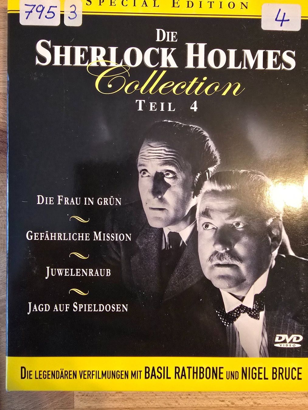 Tutti i DVDs: Sherlock Holmes Jeremy Brett / Basil Rathbone / Nigel Bruce – Usato da Ettenhausen TG venduto da Ravenb 2