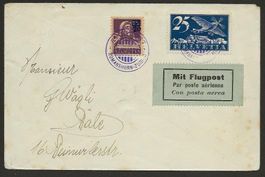 1924 Flugbrief Romanshorn-Zürich