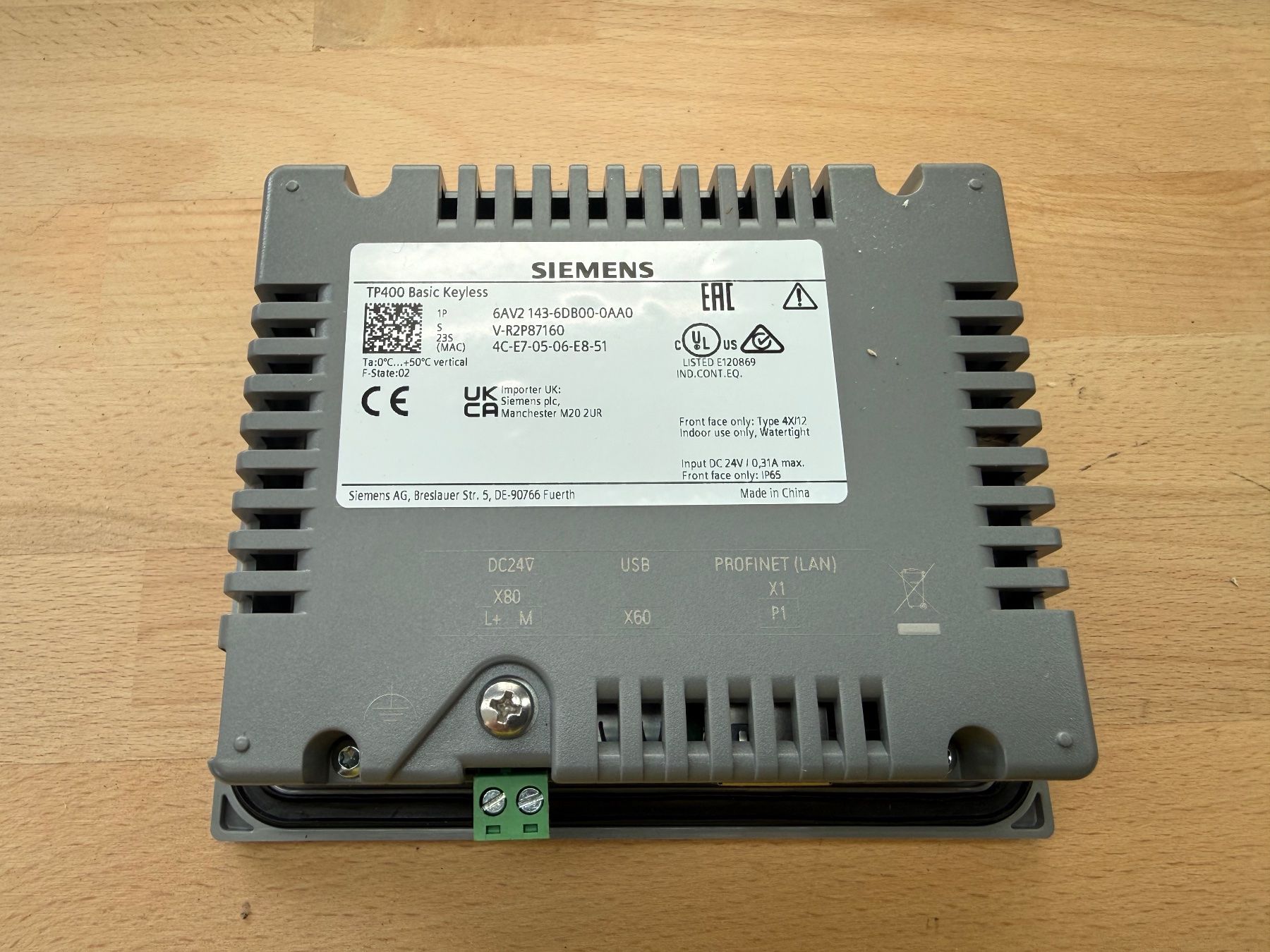 Siemens Elektronikbauteile: Siemens TP400 Basic Keyless – Gebraucht aus Wolhusen von avstechnik 1