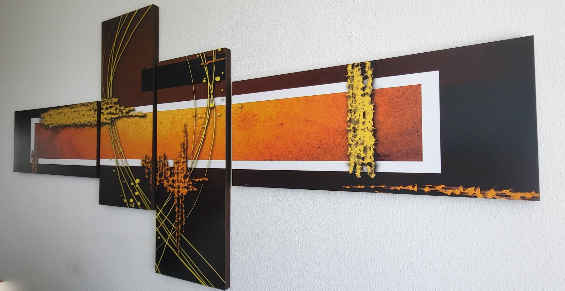 Foto & Immagini: 4-teiliges Wandbild, moderne Kunst – Usato da Adlikon b.Regensdf venduto da YvZi 1
