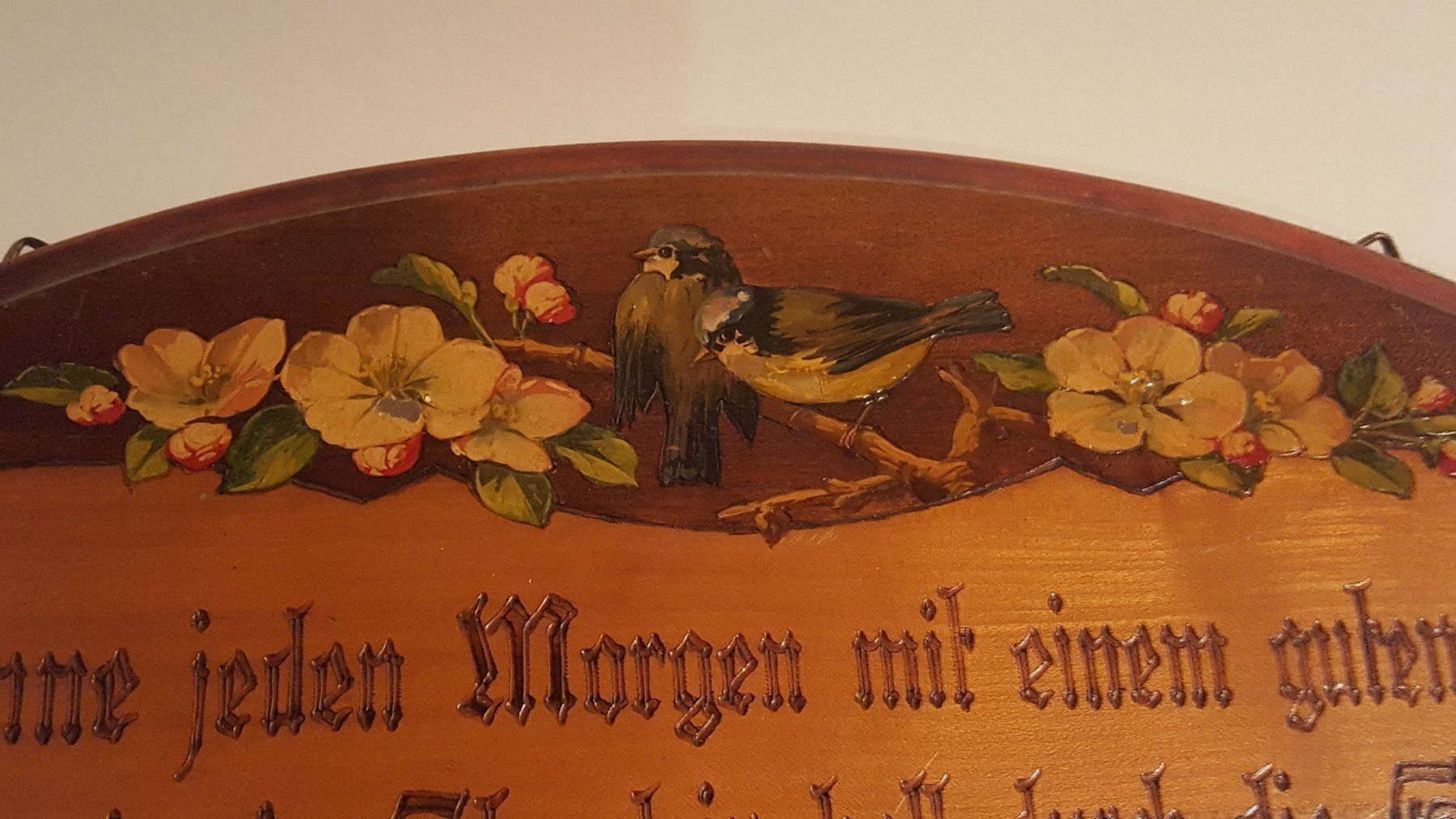 Ecriteaux: Antikes Spruchschild mit Hausspruch – D'occasion à Remetschwil par Privatflohmi 2