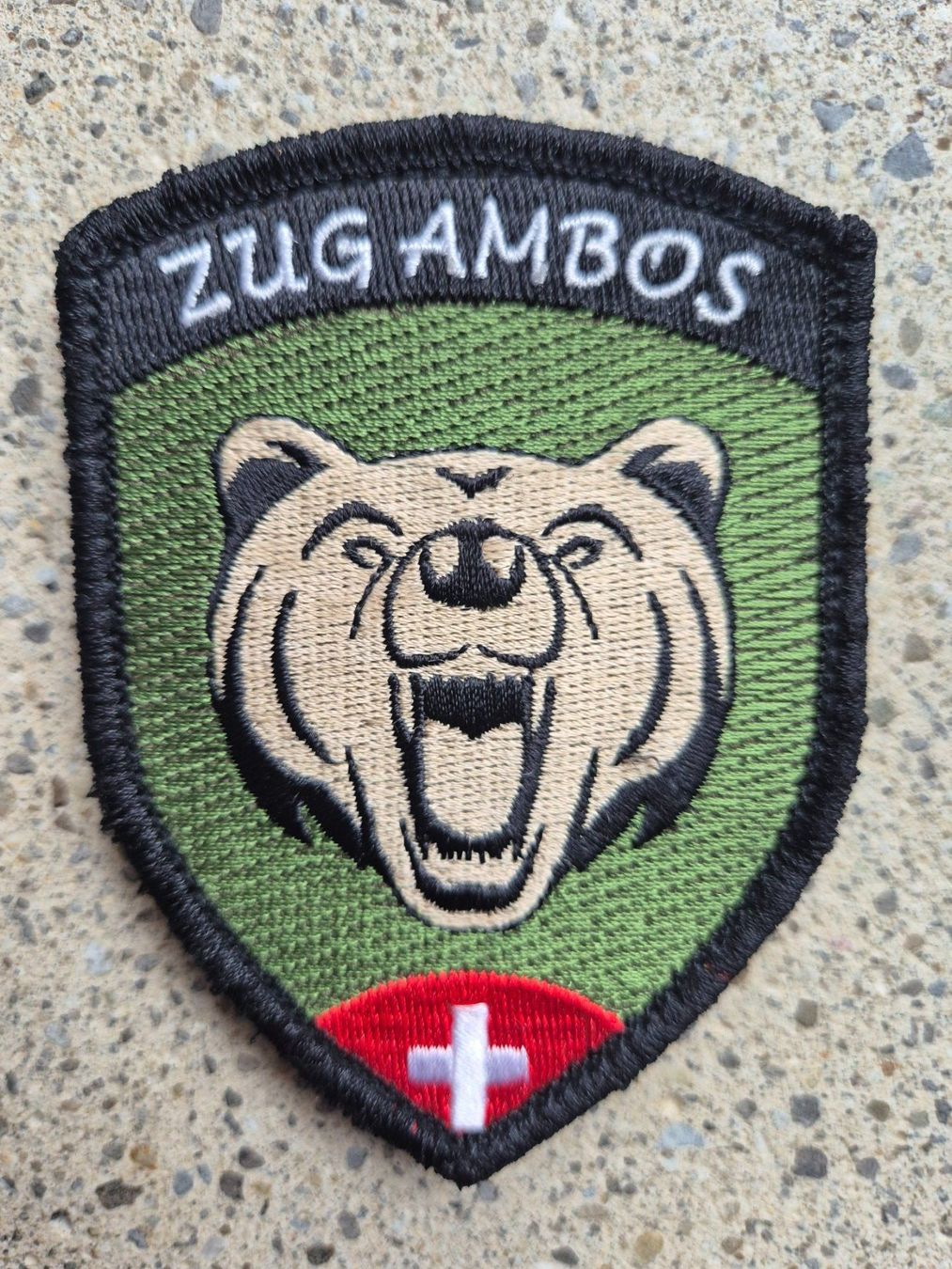 Schweizer Armee Placchette & Badge: *** Zugsbadge mit klett *** – Nuovo e nell'imballaggio originale da Riedholz venduto da fr_sIruP