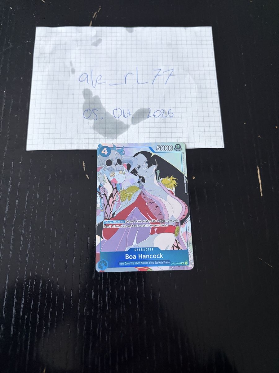 Bandai Sammelbilder & Trading cards: Boa Hancock (gift collection) Op02-059 One Piece Paramount  – Neu (gemäss Beschreibung) aus Cham von ale_rl77