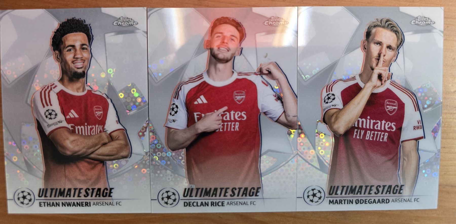 Topps Sammelbilder & Trading cards: Topps UCC Nwaneri,Rice,Odegaard Ultimate Stage 3 Karten – Neu (gemäss Beschreibung) aus St. Gallen von SaintCity
