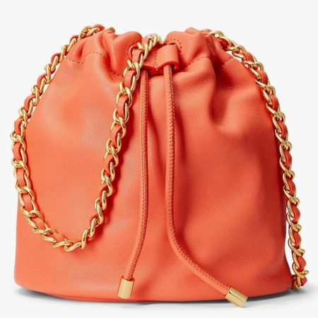 Lauren Ralph Lauren Emmy bucket bag, coral