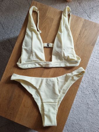 NEUF/NEU Cream Bikini Set