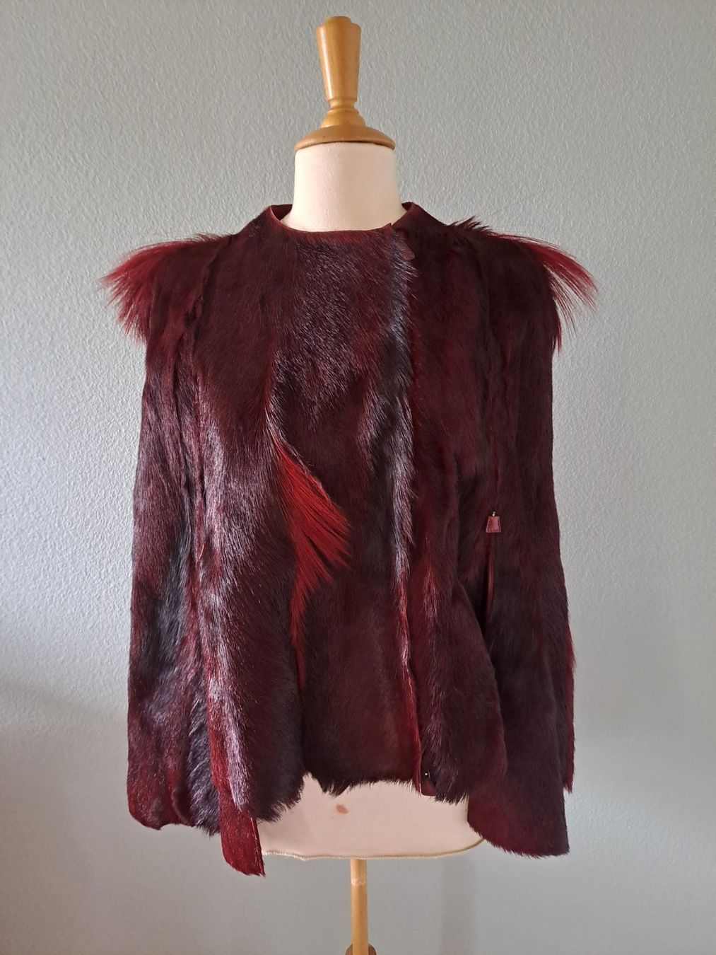 Akris Sonstige Damenmode: Akris Cape Leder/Fell Gr. 36 Runway Piece – Neu (gemäss Beschreibung) aus Romanshorn von awaken 1