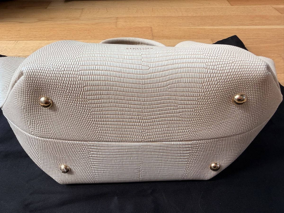 Demellier Sacs femmes: Handtasche DeMellier NEU- Ecru Lizard-effect – Neuf (Voir description) à Binz par blue.b1 2