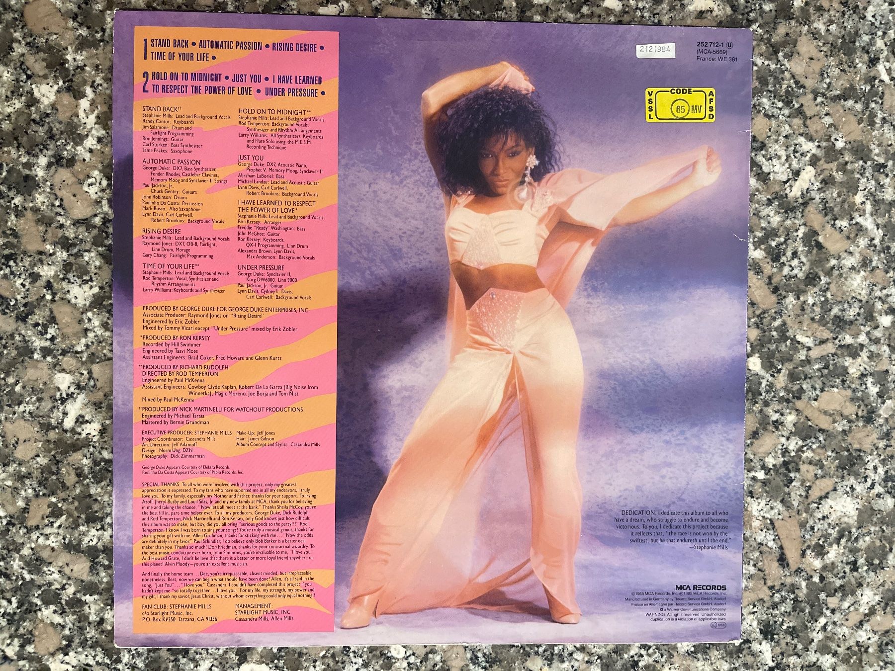 Dischi in vinile: S1845/Stephanie Mills - Stand Back – Usato da Frutigen venduto da Philippe_jsp 1