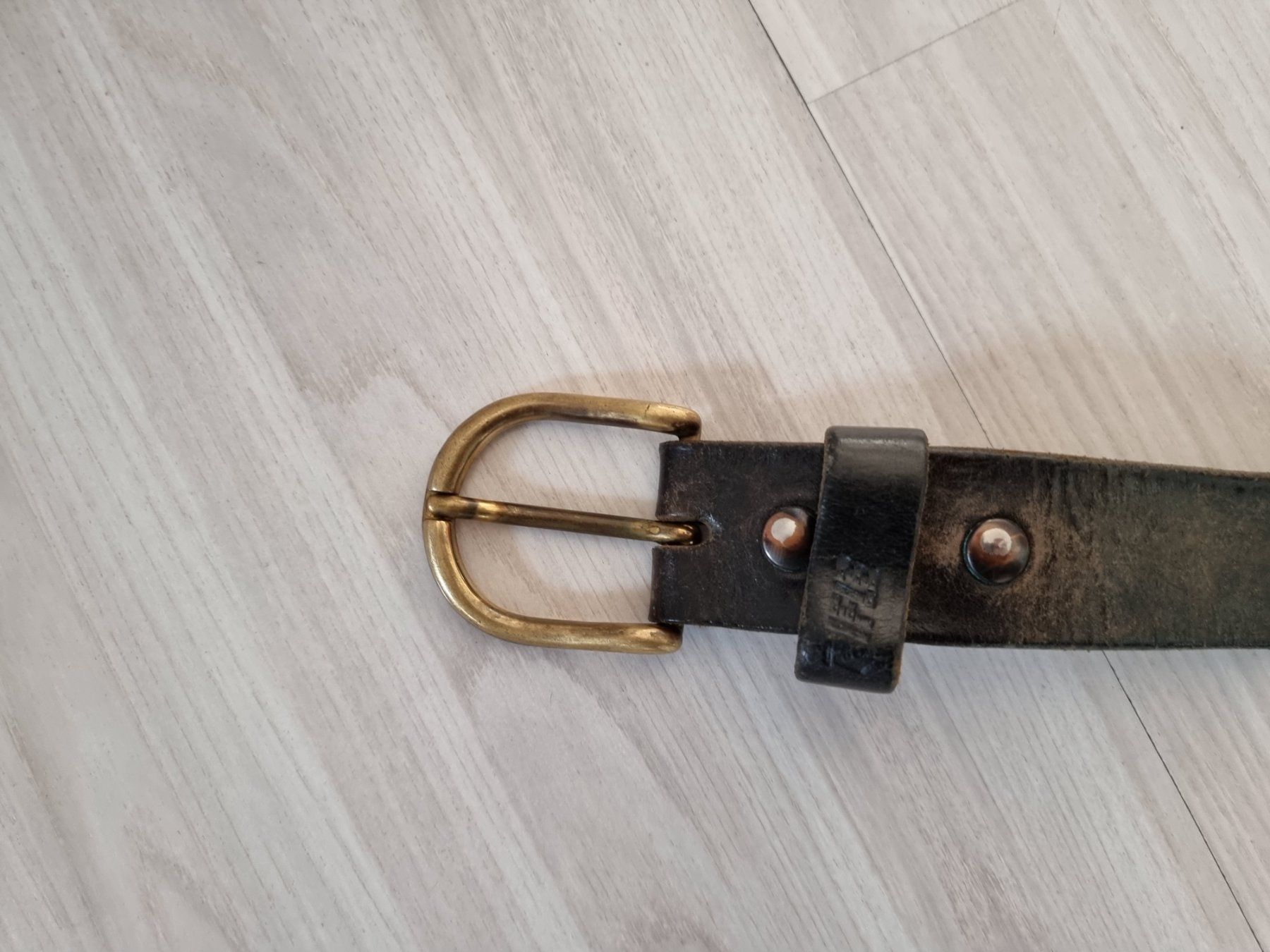 Cinture: Leder Gurt massiv mit Messingschnalle – Usato da Uetendorf venduto da .Eidgenosse. 4
