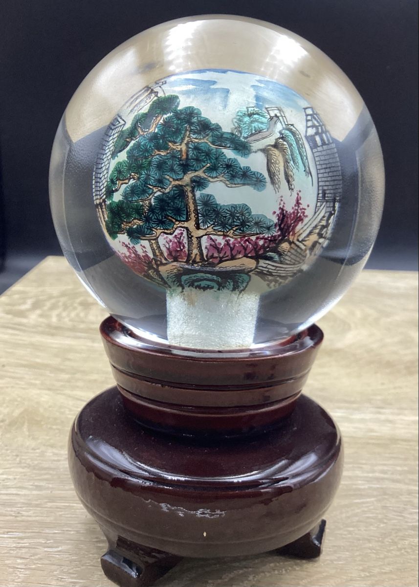 Alle Dekorationen: Globe de verre peint à la main, Chine. – Gebraucht aus Agiez von Beve15 3