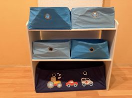 Roba Regal mit 5 Boxen aus Stoff, HxBxT 60x63,5x30 cm