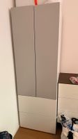 SMÅSTAD / PLATSA Kleiderschrank, weiß/hellgrau
