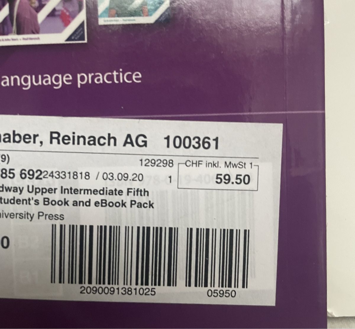 Libri: HEADWAY UPPER INTERMEDIATE WORKBOOK MIT KEY + STUDENTS BOOK – Usato da Buchs AG venduto da fischli610 5
