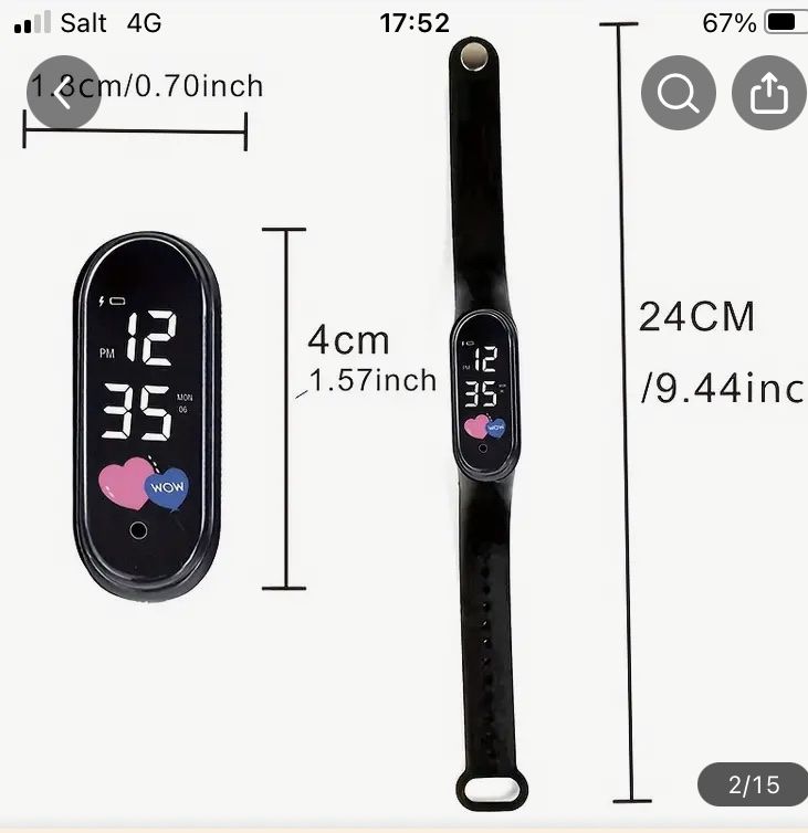 Smartwatch: Waser dichte led digitale uhr – Neu (gemäss Beschreibung) aus Rothrist von ToniG71 4