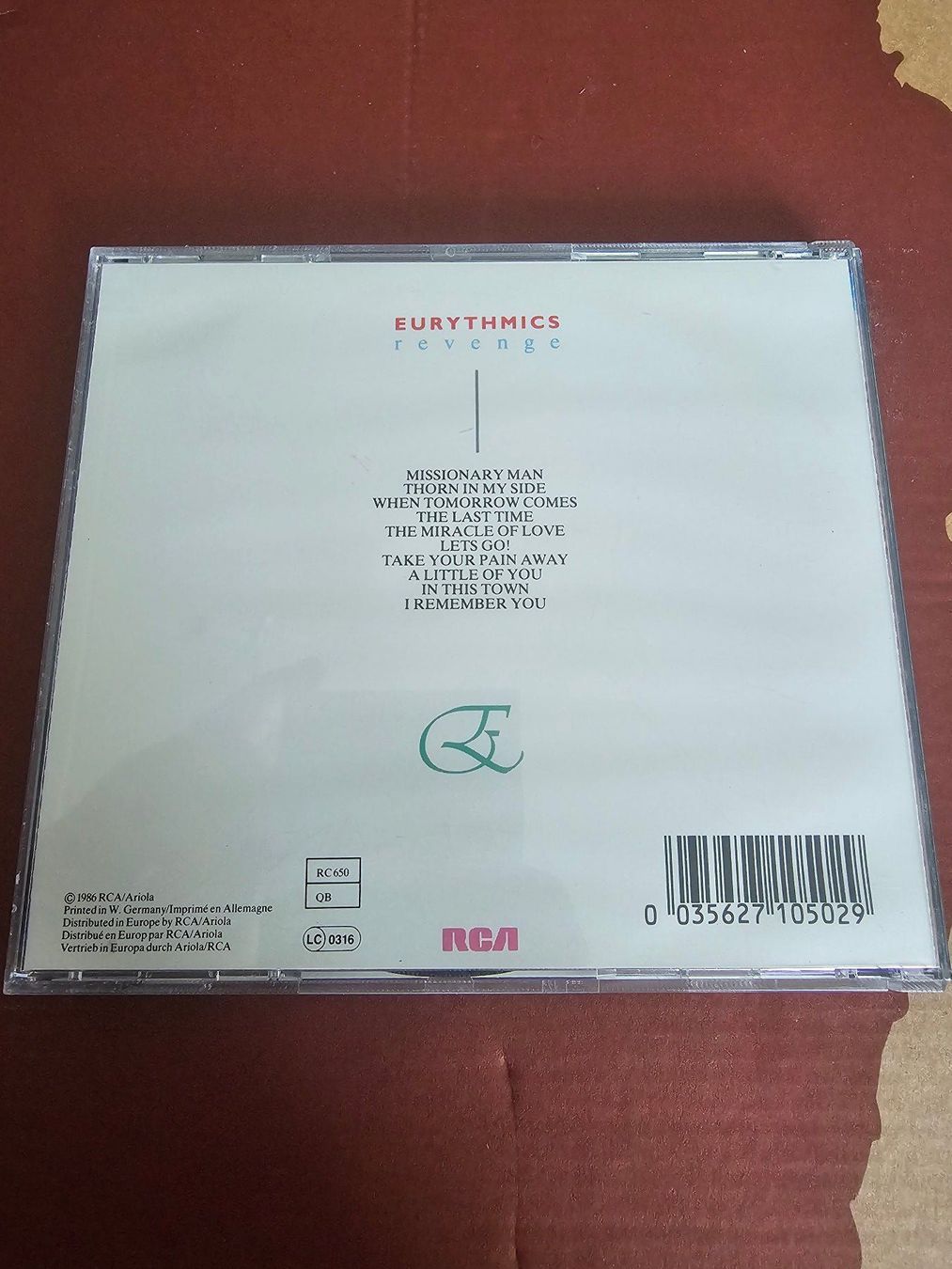 CDs: CD - Eurythmics – Revenge (1986) – Gebraucht aus Biberist von Foolio0 1