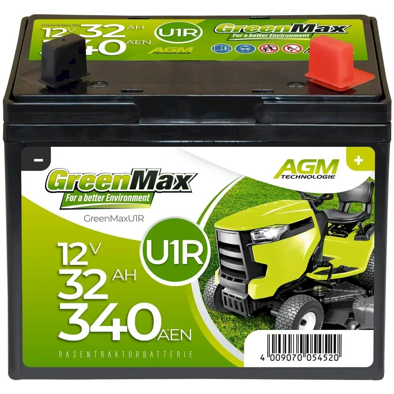 Sonstiges Fahrzeugzubehör: GreenMax U1R 12V 32Ah 340A Batterie – Neu und originalverpackt aus Bottighofen von zaap