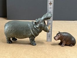 Schleich Nilpferd Flusspferd Kalb