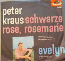 Vinyl Single Peter Kraus - Schwarze Rose, Rosemarie