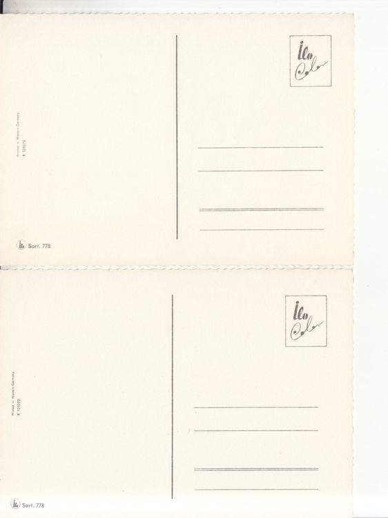 Cartoline postali: Floristik ca. 1960, 2 Stk – Usato da Bürglen TG venduto da StampGraf 1