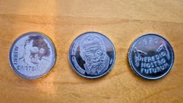 3 pièces de 5 francs suisses commémoratives - 1975 à 1980