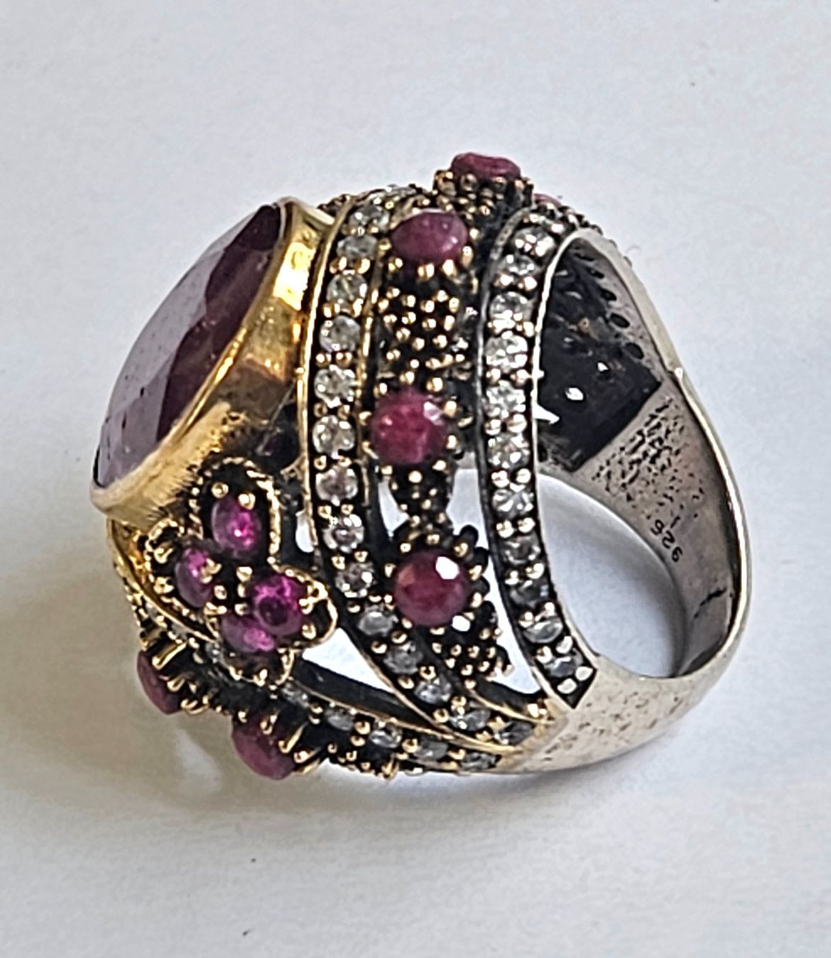 Ringe: Vintage Rubin Ring, 925er Silber – Neu (gemäss Beschreibung) aus Zürich von adriben 2