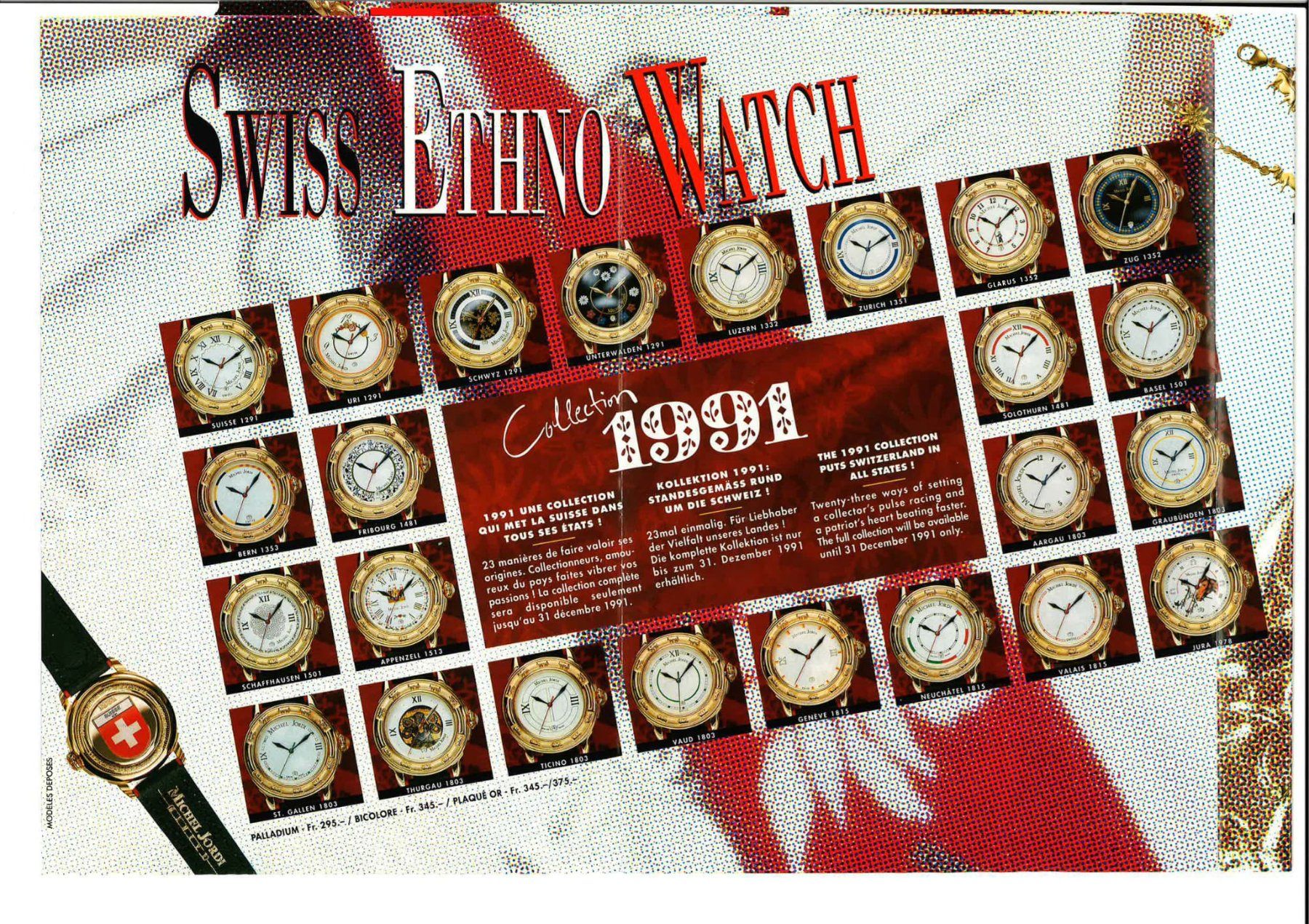 Michel Jordi Orologi: Michel Jordi 1991 Jubiläumskoffer – Nuovo (secondo la descrizione) da Rain venduto da gary777 9