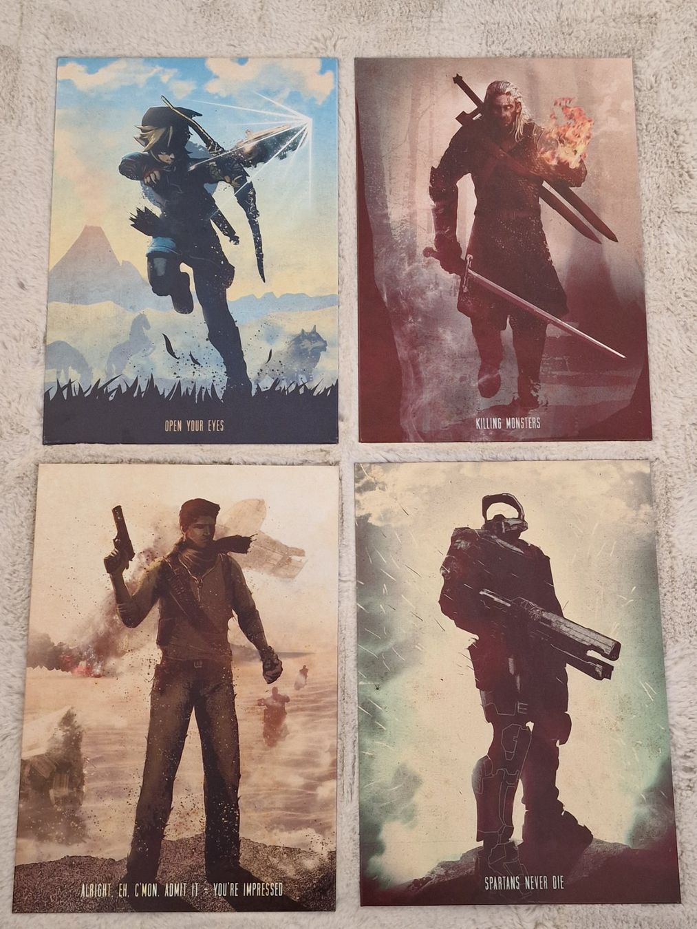 Posters & Illustrations: 4 Displates Gaming Charaktere – D'occasion à Zofingen par maxswiss